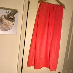 Large Hot Pink/Bright Orange Head Wrap Scarf